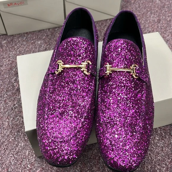 Bravo Glitter Purple Shoes 10.5 Medium (D)